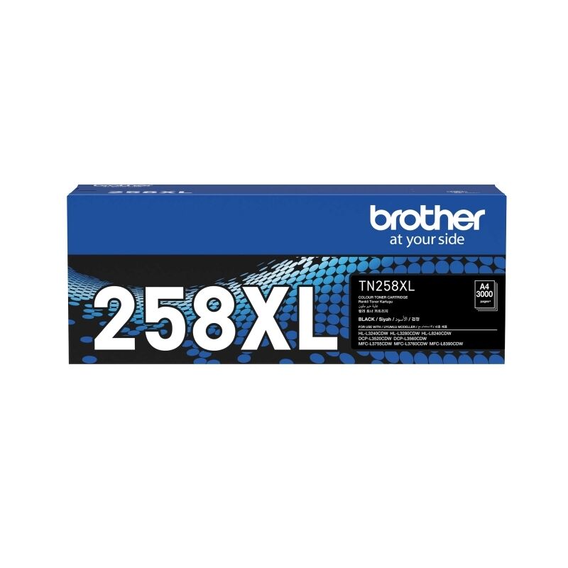 Brother TN-258XL Black Toner Cartridge - 3,000 page yield