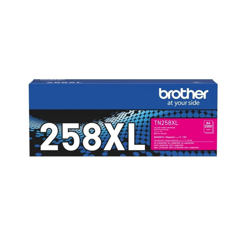 Brother TN-258XL Magenta Toner Cartridge - 2,300 page yield
