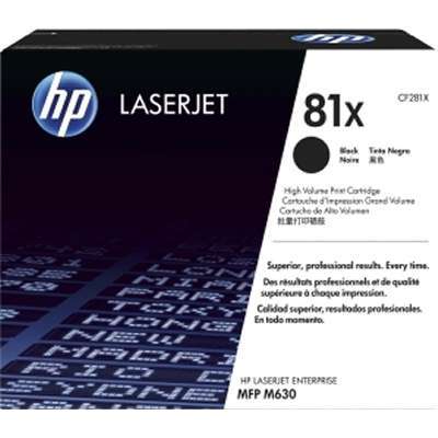 HP #81X Black Toner CF281X - Out Of Ink