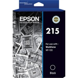 Epson 215 Black Ink Cart - Out Of Ink