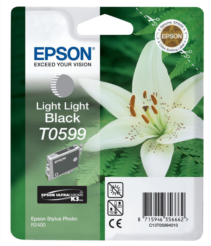 Epson T0599 Light  Black Cartridge - 450 pages - Out Of Ink