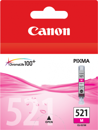 Canon CLI-521M Magenta Ink Tank - 471 pages - Out Of Ink