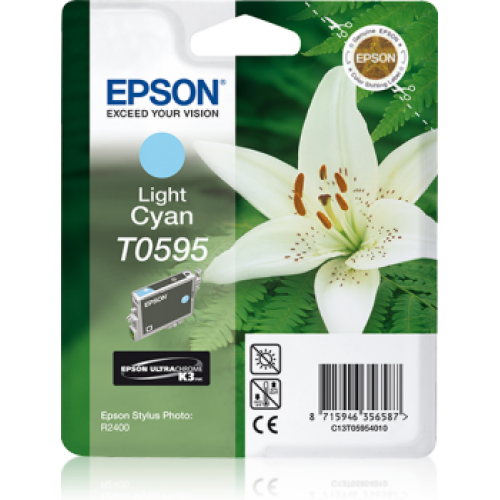 Epson T0595 Light Cyan Ink Cartridge - 450 pages - Out Of Ink