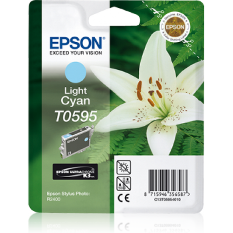 Epson T0595 Light Cyan Ink Cartridge - 450 pages - Out Of Ink