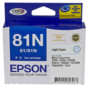 Epson T1115 (81N) Light Cyan Ink Cartridge (replaces T0815) - 805 pages - Out Of Ink