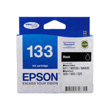 Epson T1331 (133) Black Ink Cartridge - 255 pages - Out Of Ink