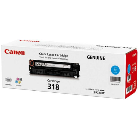 Canon CART318 Cyan Toner - 2,400 Pages - Out Of Ink