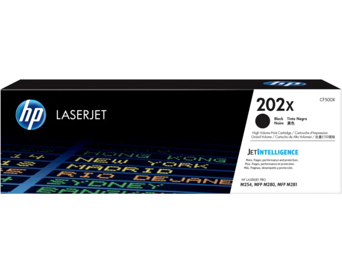 HP #202X Black Toner CF500X