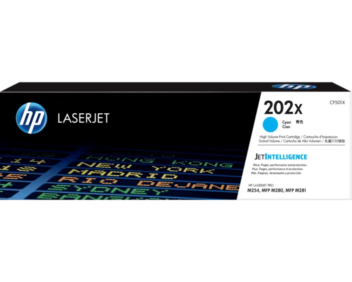 HP #202X Cyan Toner CF501X