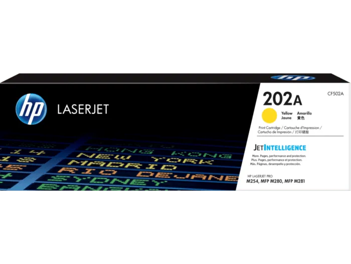 HP #202A Yellow Toner CF502A