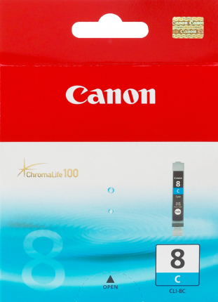 Canon CLI-8C Cyan Ink Tank - 62 pages - Out Of Ink