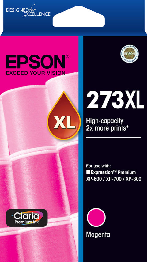 Epson 273 HY Magenta Ink Cartridge - 650 pages - Out Of Ink