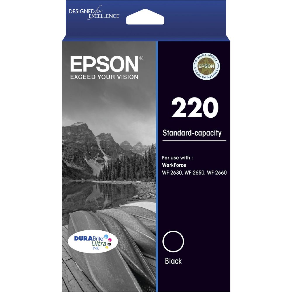 Epson 220 Black Ink Cartridge - Out Of Ink