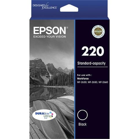 Epson 220 Black Ink Cartridge - Out Of Ink