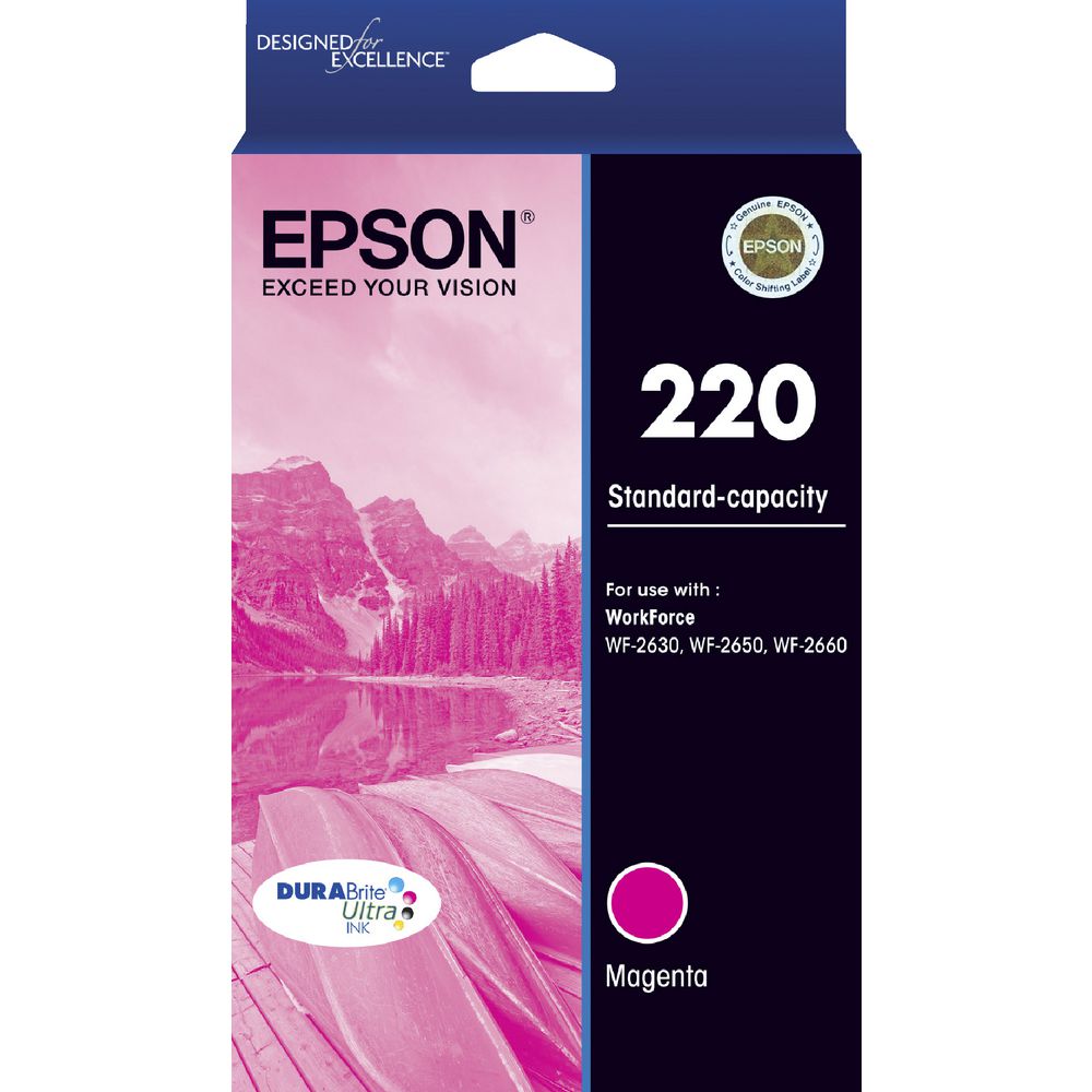Epson 220 Magenta Ink Cart - Out Of Ink
