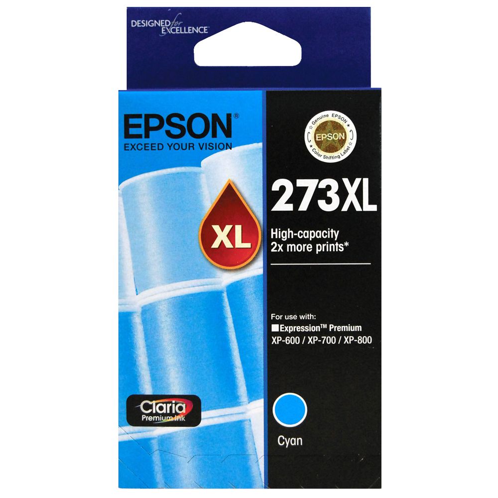 Epson 273 HY Cyan Ink Cartridge - 650 pages - Out Of Ink