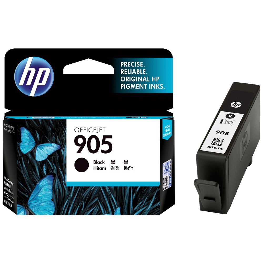 HP #905 Black Ink Cart T6M01AA - Out Of Ink