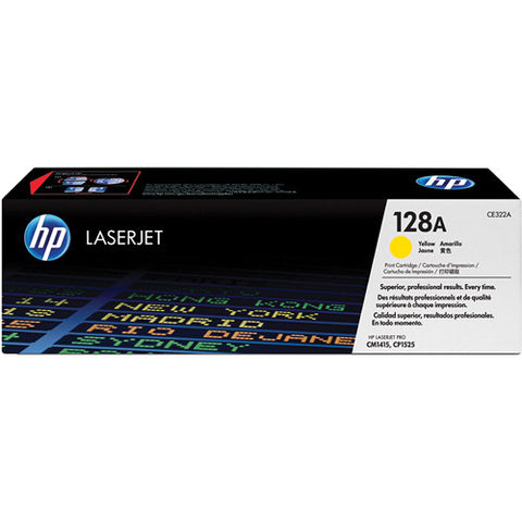 HP CE322A Yellow Toner Cartridge - 1,300 pages - Out Of Ink