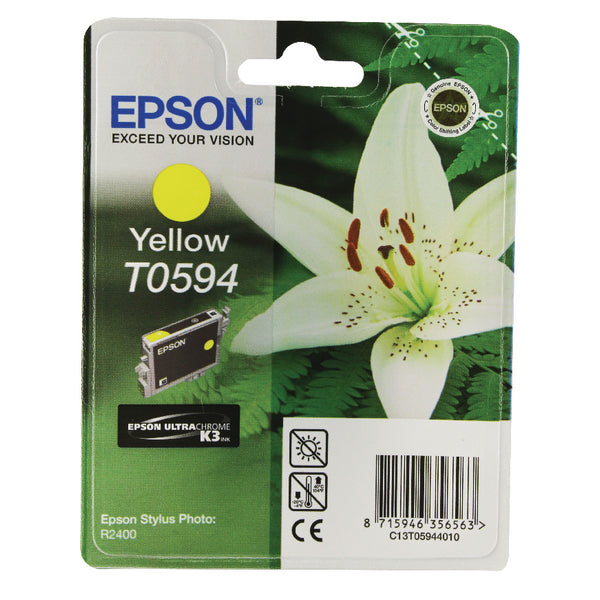 Epson T0594 Yellow Ink Cartridge - 450 pages - Out Of Ink