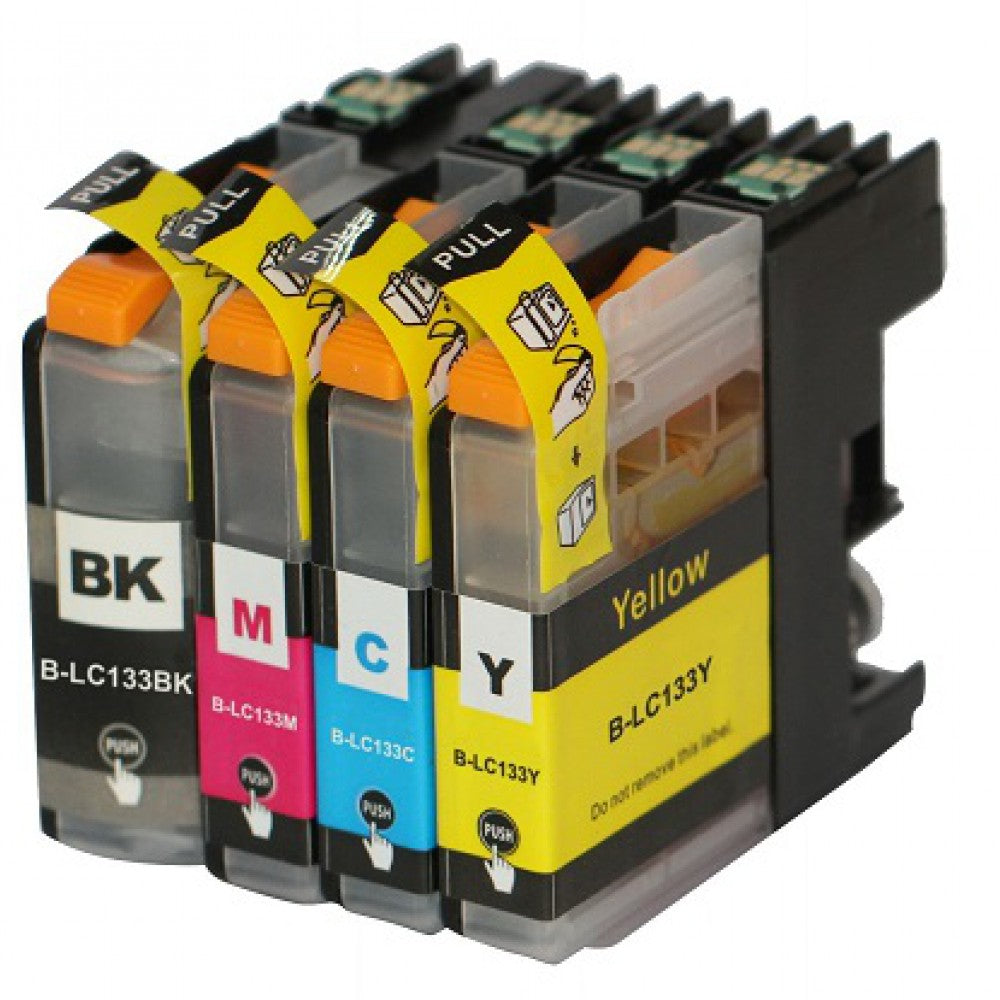 Brother Compatible Inkjet LC133 Pack of 4