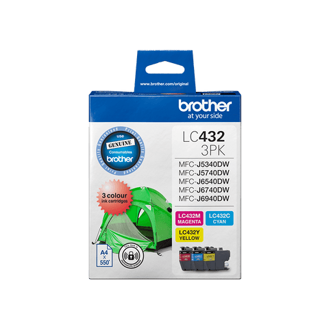 Brother LC432 C,M,Y Pack