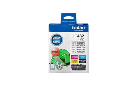 Brother LC432 B,C,M,Y pack