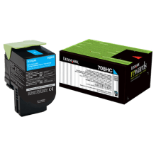 Lexmark 708HC HY Cyan Toner - Out Of Ink