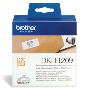 Brother DK11209 White Label - 29mm x 62mm - 800 per roll - Out Of Ink