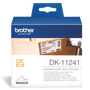 Brother DK11241 Shipping Label - 102mm x 152mm - 200 per roll - Out Of Ink