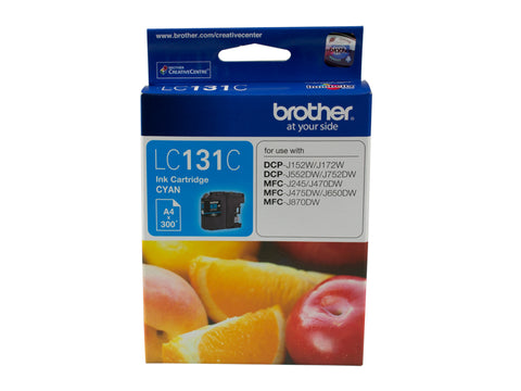 Brother LC131 Cyan Ink Cart - Out Of Ink