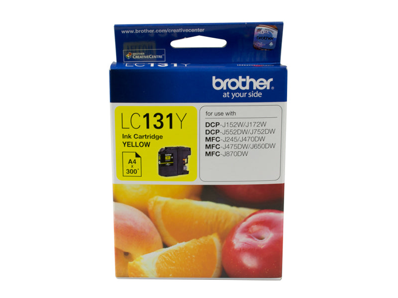 Brother LC131 Yellow Ink Cart - Out Of Ink