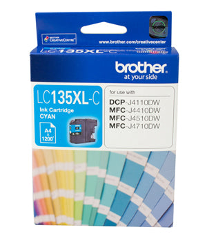 Brother LC135XL Cyan Ink Cartridge - up to 1200 pages - Out Of Ink