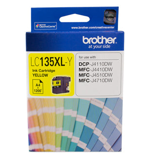 Brother LC135XL Yellow Ink Cartridge - up to 1200 pages - Out Of Ink