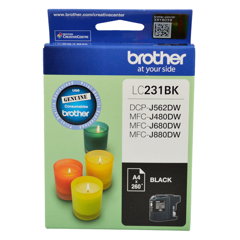 Brother LC231 Black Ink Cart - Out Of Ink