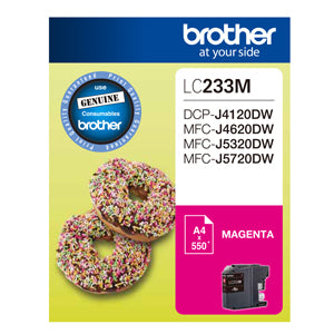 Brother LC233 Magenta Ink Cart - Out Of Ink