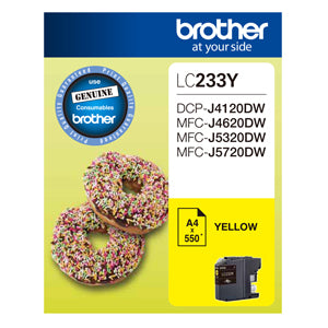 Brother LC233 Yellow Ink Cart - Out Of Ink
