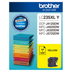 Brother LC235XL Yellow Ink Car - Out Of Ink