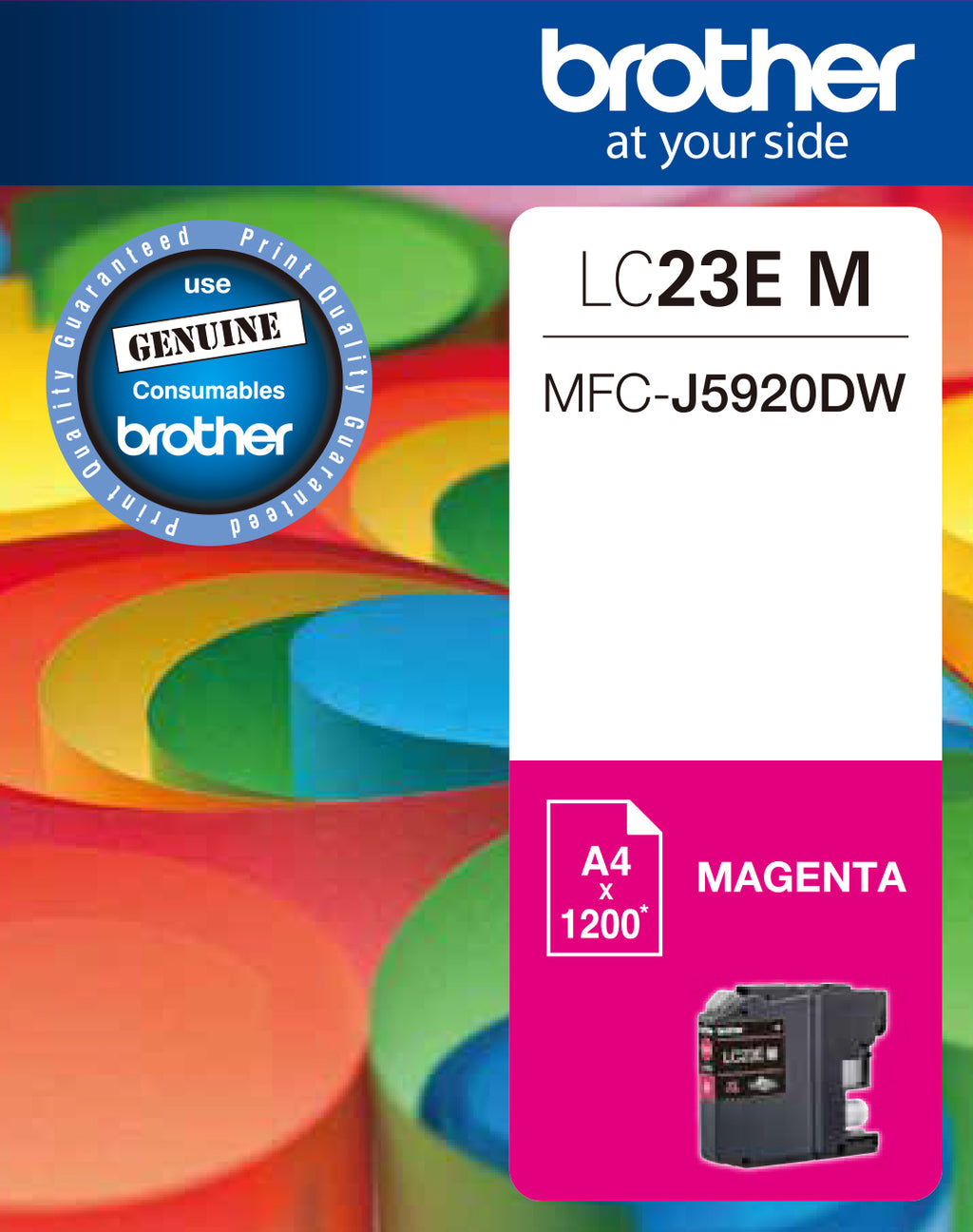 Brother LC23E Magenta Ink Cart - Out Of Ink