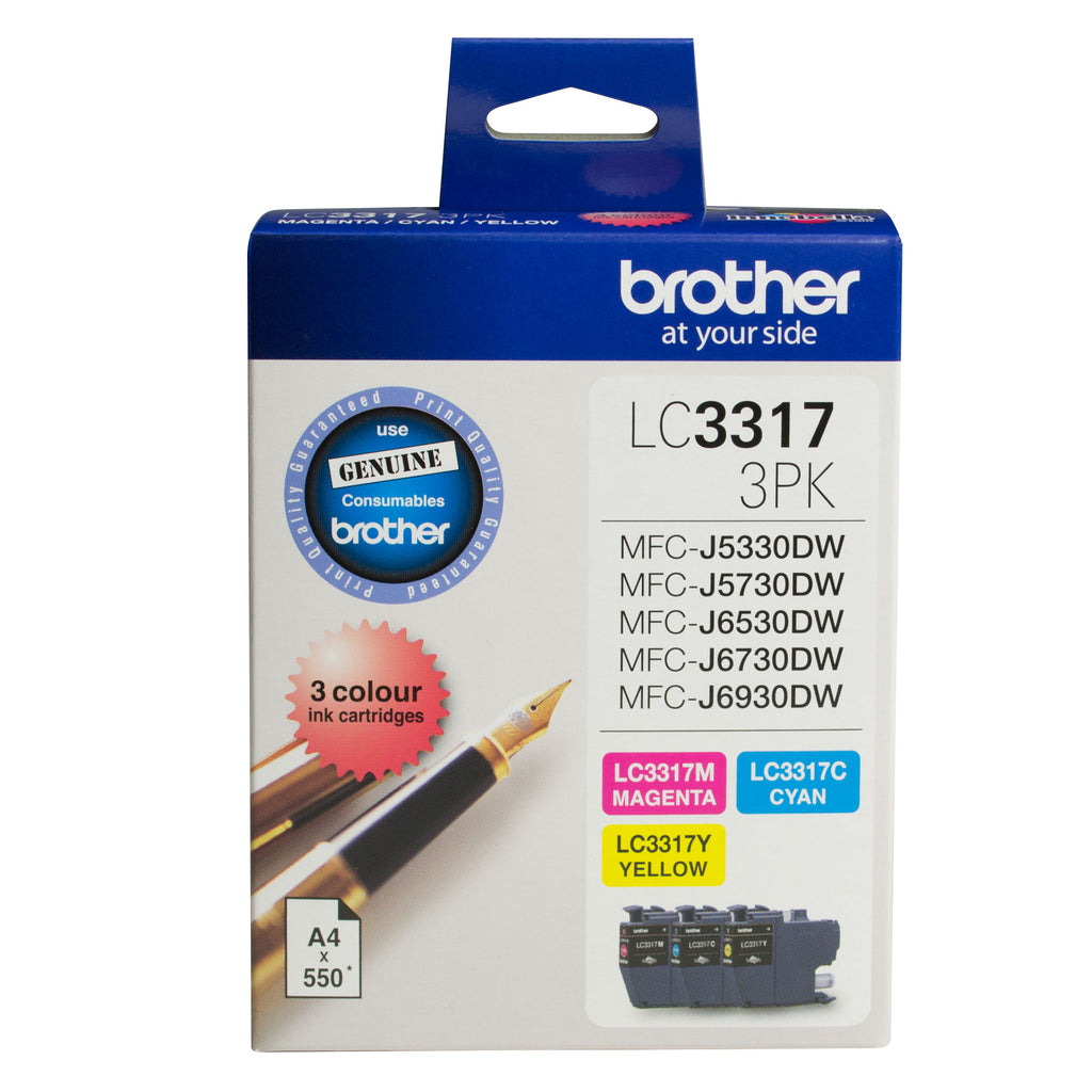 Brother LC3317 CMY Colour Pack - Out Of Ink
