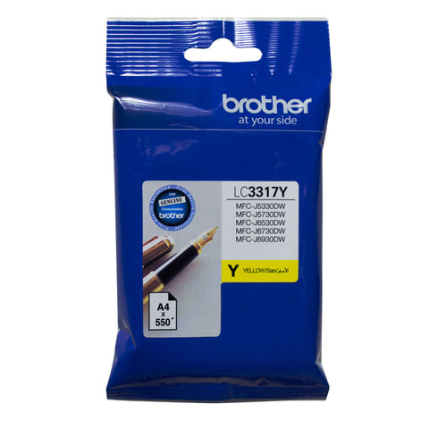 Brother LC3317 Yellow Ink Cart - Out Of Ink