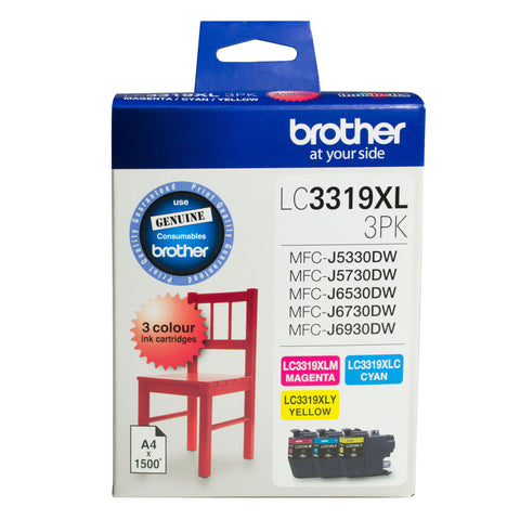 Brother LC3319XL CMY Colour Pk - Out Of Ink