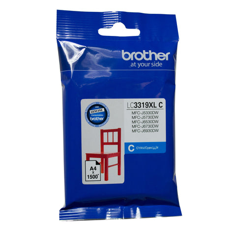 Brother LC3319XL Cyan Ink Cart - Out Of Ink