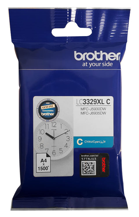 Brother LC3329XL Cyan Ink - Out Of Ink