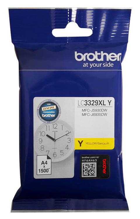 Brother LC3329XLY Yellow Ink - Out Of Ink