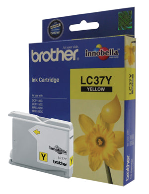 Brother LC-37Y Yellow Ink Cartridge - 300 pages - Out Of Ink