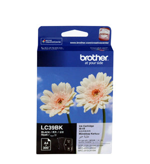 Brother LC-39BK Black Ink Cartridge - 300 pages - Out Of Ink