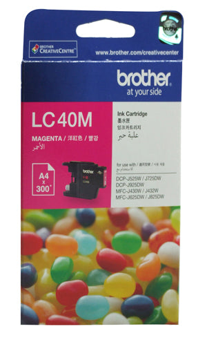 Brother LC-40M Magenta Ink Cartridge - 300 pages - Out Of Ink