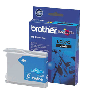 Brother LC-57C Cyan Ink Cartridge - up to 400 pages - Out Of Ink