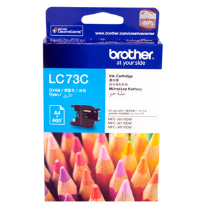 Brother LC-73 Cyan Ink Cartridge - 600 pages - Out Of Ink