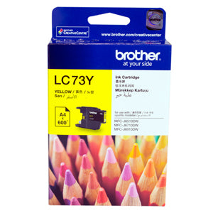 Brother LC-73 Yellow Ink Cartridge - 600 pages - Out Of Ink